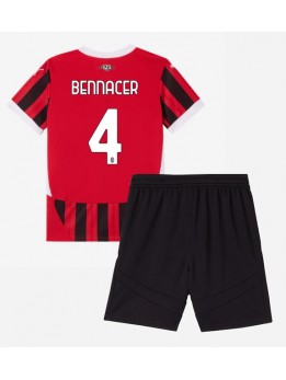 AC Milan Ismael Bennacer #4 Dječji Domaci Dres kompleti 2024-25 Kratak Rukavima (+ kratke hlače)